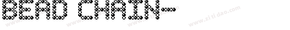 Bead Chain字体转换